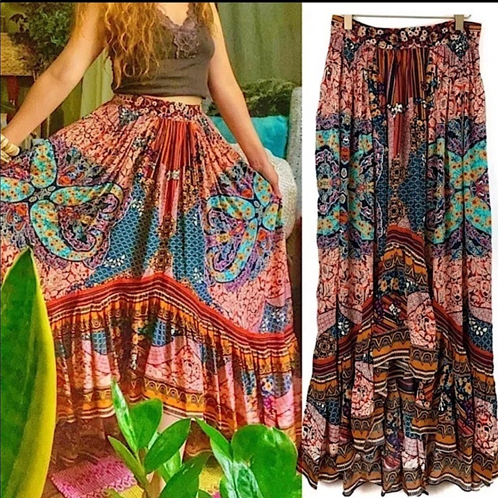 Anthropologie Allaire Maxi Skirt Bhanuni by Jyoti